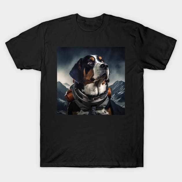 Astro Dog - Greater Swiss Mountain Dog T-Shirt by Merchgard